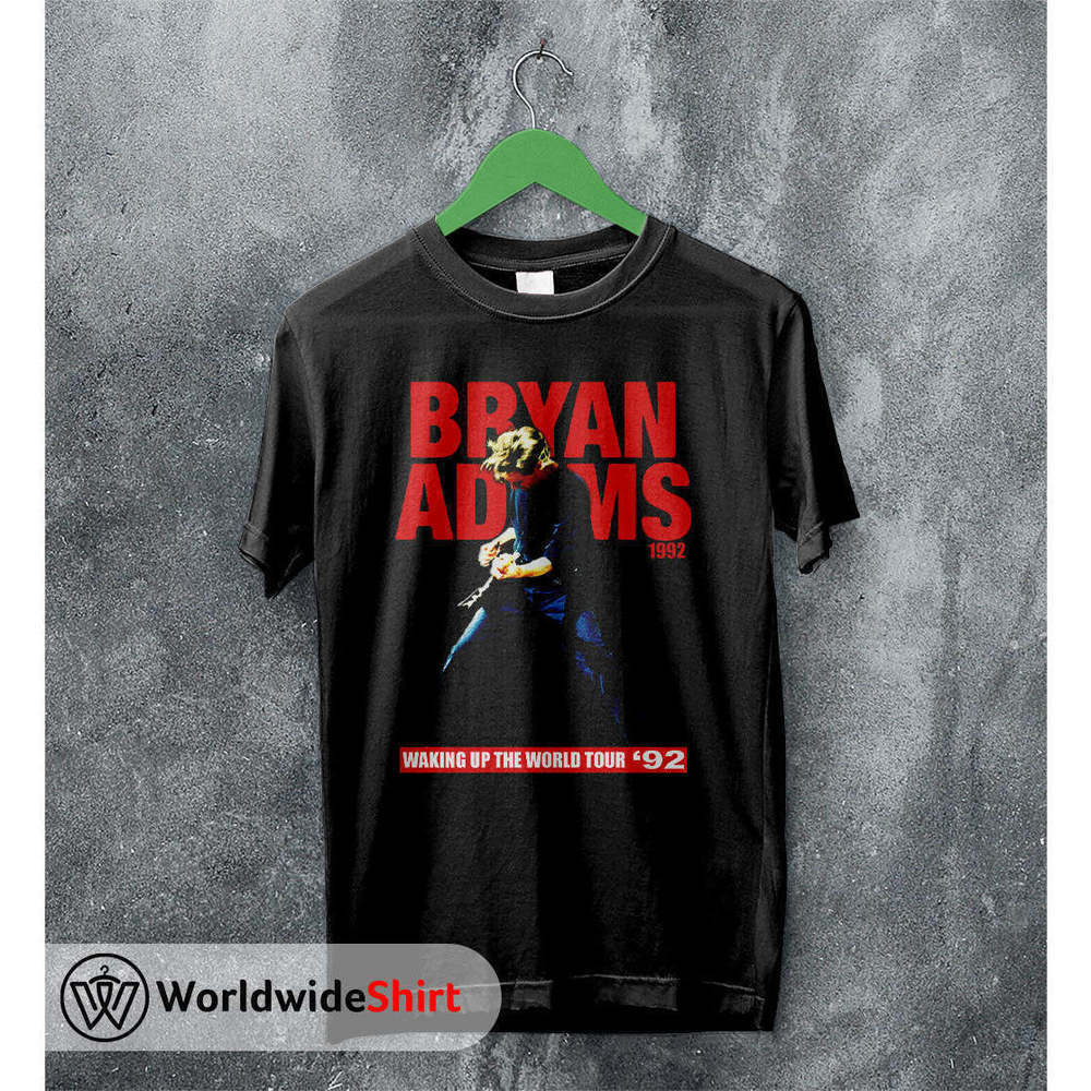 Bryan Adams 1992 Tour Rock Legend Music Graphic Fan T-Shirt